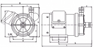 MP系列微型磁力驅動循環泵(安裝尺寸)
